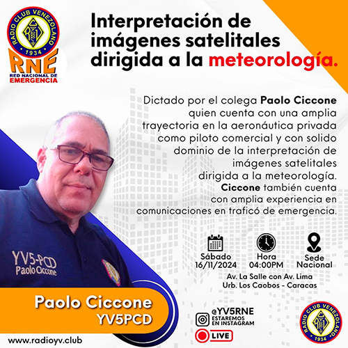 Taller Interpretación de imágenes satelitales dirigida a la meteorología